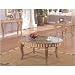 ELEGANT NEW MARBLE TOP GOLD COFFEE TABLE