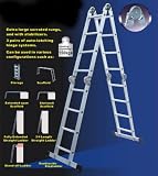 3.8M ALUMINIUM MULTI PURPOSE LADDER INC HEAVY DUTY PLATFORMS