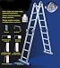 3.8M ALUMINIUM MULTI PURPOSE LADDER INC HEAVY DUTY PLATFORMS