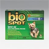 Bio Spot SPOT ON Flea and Tick Control for Dogs Under 15 lbs , 6 pack