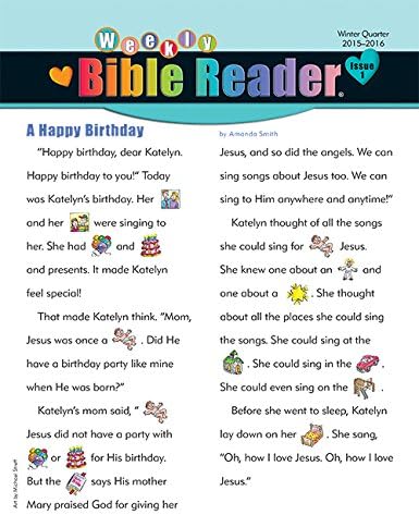 Standard Publishing HeartShaper Weekly Bible Reader® (13 weeks) Winter 2015-16