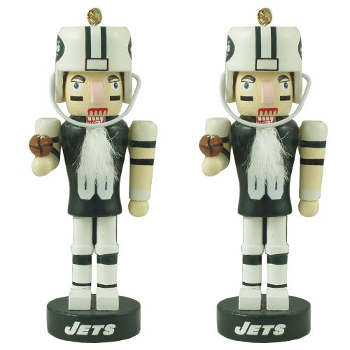 NFL New York Jets Mini Nutcracker Ornament Set