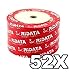 Ridata 200 Ritek 52X CD-R 80min 700MB White Inkjet Hub Printable