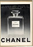 1950年代 シャネル 5番 CHANEL No5 香水 アメリカ雑誌広告　インテリアポスターに シャネル 香水