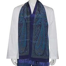 Designer Printed Silk Scarf Fashion Accessory 22 X 72 Inches