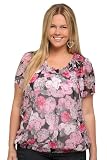 Torrid Plus Size Hydrangea Print Chiffon Peasant Top
