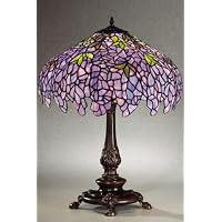 Tiffany Style Stained Glass Table Desk Lamp Wisteria T1628