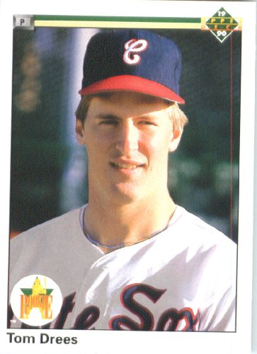 1990 Upper Deck # 3 Tom Dress San Francisco Giants / MLB Baseball Card in Protective Display Case!