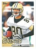 2010 Topps NFL Football Card # 265 Jimmy Graham RC - New Orleans Saints ( Rookie Card) NFL Trading Card in a Protective ScrewDown Case!
