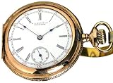 #IK2B US Watch Co. Multi Color Gold Filled Hunter Case Ladies Antique Pocket Watch Ca 1892