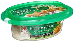 Healthy Choice Fresh Mixers, Sesame Teriyaki Chicken, 7.95-Ouce Bowls (Pack of 6)