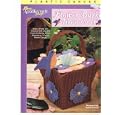 Plastic Canvas Flower Basket Tissue Cover (400308) by Robin Petrina