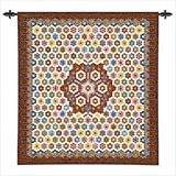 IMAGE OF Honeycomb Quilt Tapestry Style: Feather Black 28