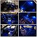Ameritree Blue LED Lights Interior Package + White LED License Plate Kit for Toyota Tacoma 2007-2015 (5 Pieces)