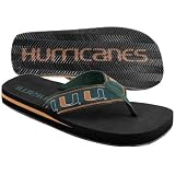 Miami Hurricanes Ladies Flip Flops