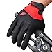 Firelion Long Finger Outdoor MTB Downhill Off Road Bicycle Gloves (Red, Medium)