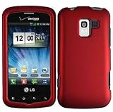 Red Hard Case Cover for LG Enlighten VS700