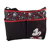 Disney Mickey Graffiti Hobo with Adjustable Shoulder Strap, Black/Gray/Red, Large by Disney [並行輸入品]