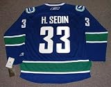 HENRIK SEDIN Vancouver Canucks REEBOK RBK Premier Home NHL Hockey Jersey