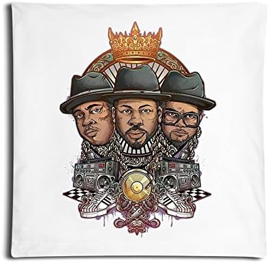 FunHomeDecor Throw Pillow Case RUN DMC Band 18 X 18-Inches (One Cover)