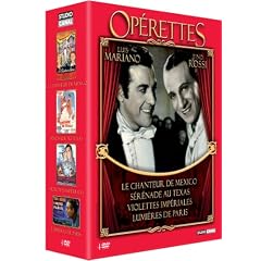 Coffret op�rettes - Tino Rossi & Luis Mariano : Le Chanteur de Mexico - Lumi�res de Paris - Violettes Imp�riales - S�r�nade au Texas