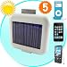 Solar Battery Charger for iPhones, iPods, and USB Devices