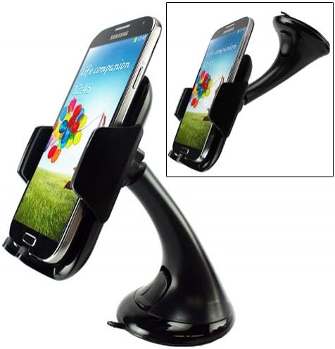 XENDA Premium Compact Car Mount Swivel Dashboard Dock Windshield Holder Cradle for T-Mobile LG Optimus F3Q - T-Mobile LG Optimus F6 - T-Mobile LG Optimus L70 - T-Mobile LG Optimus L9 - T-Mobile LG Optimus L90