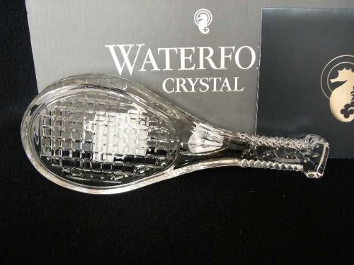 Waterford Crystal Tennis Racquet Figurine Paperweight