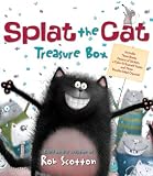 Splat the Cat Treasure Box: Splat the Cat Sings Flat, Splat the Cat and the Duck with No Quack, Splat the Cat: Back to School, Splat!, and Color-It-Yourself Poster