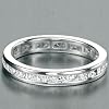 Cubic Zirconia Eternity Stacking Ring in Silver by Elements