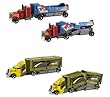 Hot Wheels - W4657 - V�hicule Miniature - Transporteurs Super Crash - Camion - Vert/Jaune/Gris