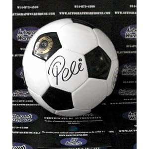Pele Autographed/Hand Signed Soccer Ball (signature on the official Wilson Soccer Ball) Futbol Brazi