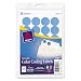 Avery Print/Write Self-Adhesive Removable Labels, 0.75 Inch Diameter, Light Blue, 1,008 per Pack (05461)