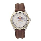 Auburn Tigers Tiger Eyes All Star Watch with Leather Band - Men's