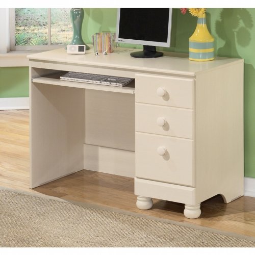 Antique Hutch Cottage Cream Colored Bedroom Desk Promo Offer