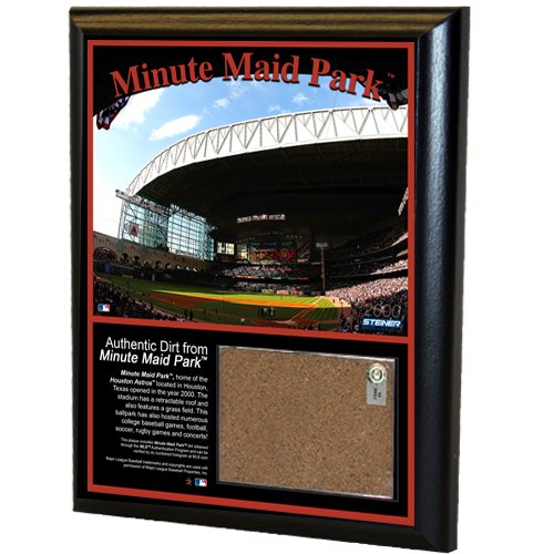 MLB Houston Astros Minute Maid Field 8x10-Inch Game Used Dirt Plaque Photomint