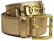 Dolce & Gabbana 85cm Metallic Rose Gold Leather D&G Logo Detailed Belt BC1408-A1353-80098-85 Dolce & Gabbana 85cm Metallic Rose Gold Leather D&G Logo Detailed Belt BC1408-A1353-80098-85