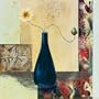 Art Poster Print - Blue Vase II - Artist: Susan Osborne - Poster Size: 6 X 6 inches