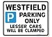 Westfield Parking Sign - Gift for Seven 7 se car models - Size Large 205 x 270mm
