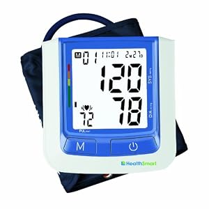 Healthsmart 04-631-006 Healthsmart Select Automatic Digital Blood Pressure Monitor, Large Cuff, Blue