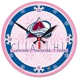 Colorado Avalanche Wall Clock (Pink)