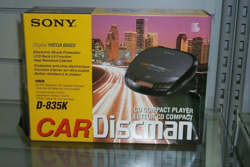 Childrens Toyshop  Electronics : Sony Compact Car Discman ESP CD Player (Black) D-835K