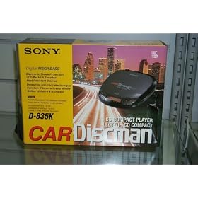 Sony Compact Car Discman ESP CD Player (Black) D-835K