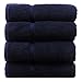 Chakir Turkish Linens Premium Cotton Absorbent Turkish Towels (Bath Towel - Set of 4, Navy Blue)