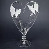 Butterfly Butterflies Wedding Cake Topper of Blown Glass