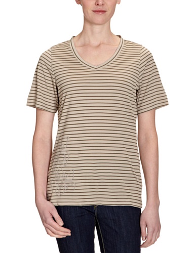 Killtec Damen Funktions T-Shirt Nogait, zement  gestreift (00219), 38, 19563-03C