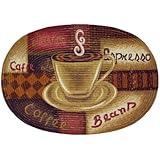 Achim Home Furnishings Braided Rug, 20-Inch by 30-Inch, Coffee