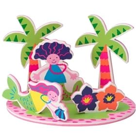 Alex - ALX4812P - Jouet de Bain -Ile Flottante Paradisiaque - 34 Pi�ces