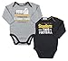 Pittsburgh Steelers NFL Unisex Baby Infant 2 Piece Bodysuit Set, Black and Gray