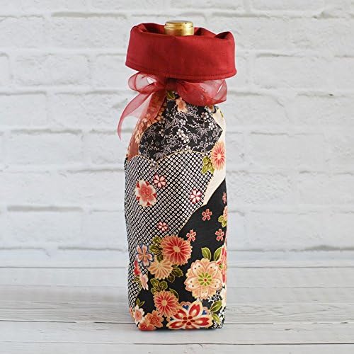 Gift Bag Wine Cozy Japanese Kimono